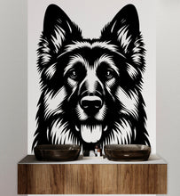 Load image into Gallery viewer, German Shepherd Dog wall decal Dog decor Dog kids Dog wall art Decal Dog Lover Animals Dog Wall Bathroom Wall Decals Vinyl 053DE