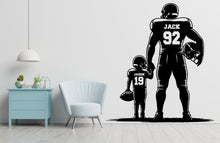 Load image into Gallery viewer, American Football Dad Decor, Dad Boy American Football Wall Decal, American Football Wall Art, American Football  Wall Sticker, Vinyl 299RS