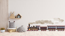Load image into Gallery viewer, Train Wall Decal Train Wall Sticker Train Art Train Wall Vinyl Wall Decal Train Room Gifts Vinyl Wall Art Stickers, Kids room decor 373LU
