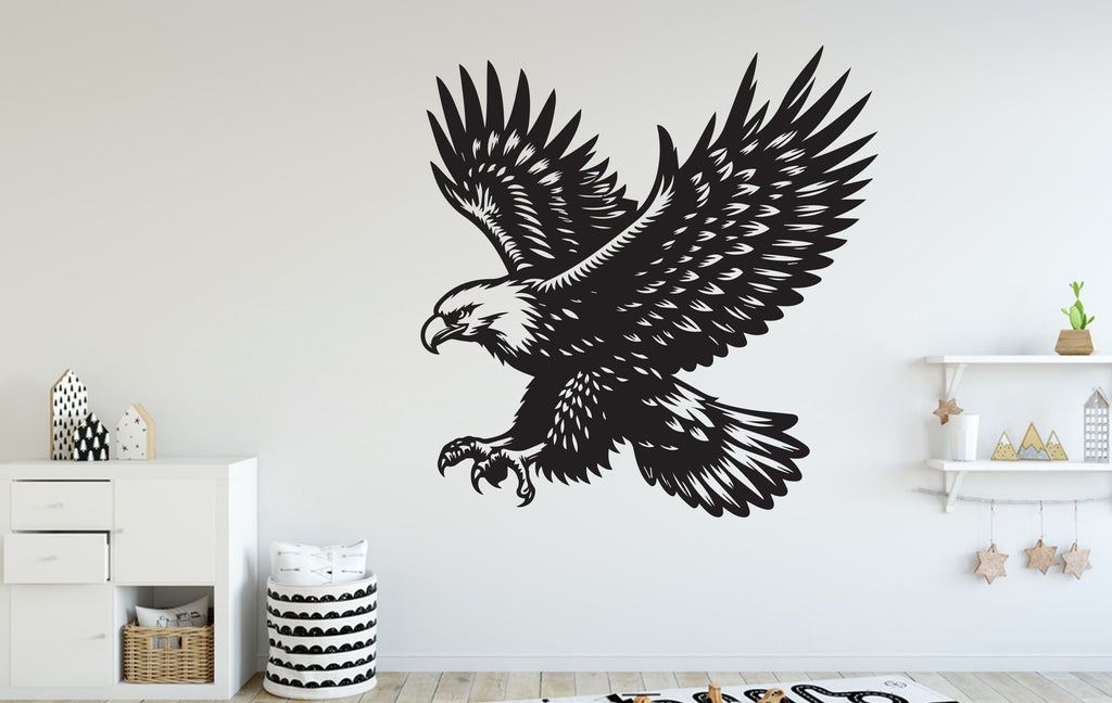 Eagle wall decal Eagle decor Eagle kids Eagle wall art Decal Eagle Lover Animals Eagle Wall Bathroom Wall Decals Vinyl 058DE