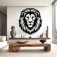 Load image into Gallery viewer, Lion Wall Decal, Lion Head Wall Art, Lion Room Wall Decor Lion Room Wall Sticker Lion Wall Decor Animals Safari Stickers 311RS