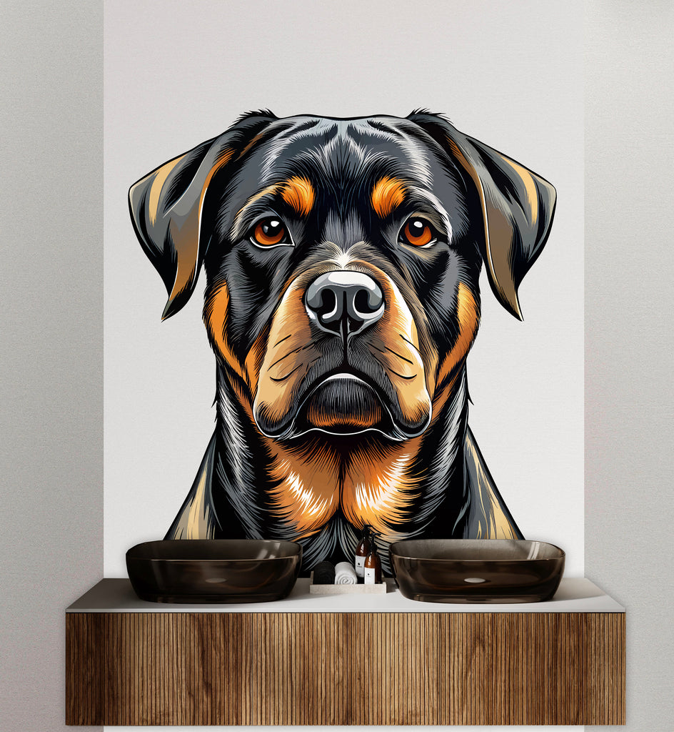 Dog wall decal Dog Mom decor Dog kids Dog wall art Decal Dog Lover Animals Dog Mom Wall Bathroom Wall Decals Stickers Vinyl 060DE
