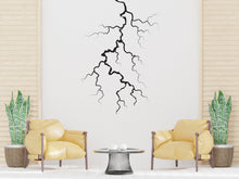 Load image into Gallery viewer, Lightning bolt wall decals sticker Thunder Bolt wall mural decals decor Lightning strike wall decals nature storm wall vinyl decals 385LU
