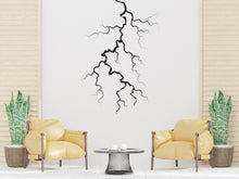 Load image into Gallery viewer, Lightning bolt wall decals sticker Thunder Bolt wall mural decals decor Lightning strike wall decals nature storm wall vinyl decals 385LU