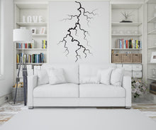 Load image into Gallery viewer, Lightning bolt wall decals sticker Thunder Bolt wall mural decals decor Lightning strike wall decals nature storm wall vinyl decals 385LU