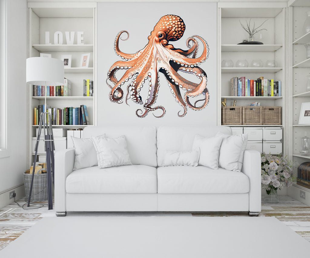 Octopus Wall Decor, Octopus Wall Decals, Tentacles Wall Art, Stickers Bedroom Octopus Car Wall Vinyl Tentacles Nursery Wall Decals Art 386LU