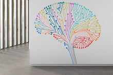 Load image into Gallery viewer, Creative Concept Of Brain Wall Decal, Technology Vinyl Wall Art Decals, Company Name Decal, Office Decor, Business Wall Decal 287RS