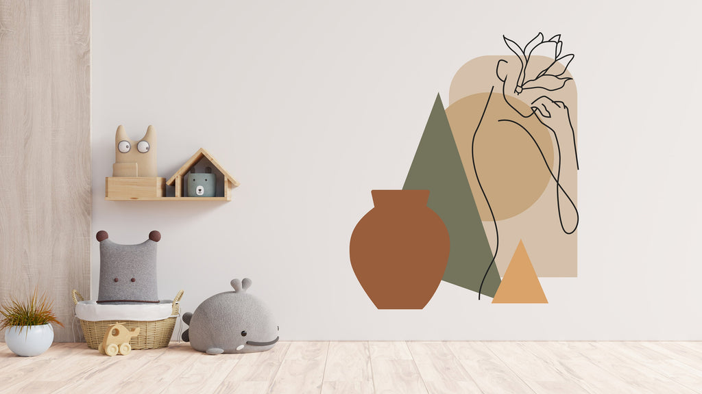 Boho Wall Decal, Bed Arch Sticker, Hedboard Wall Decal, Arch Wall Decal, Mid Century Decal Sticker, Wall Decal, Super King Bed Arch 392LU