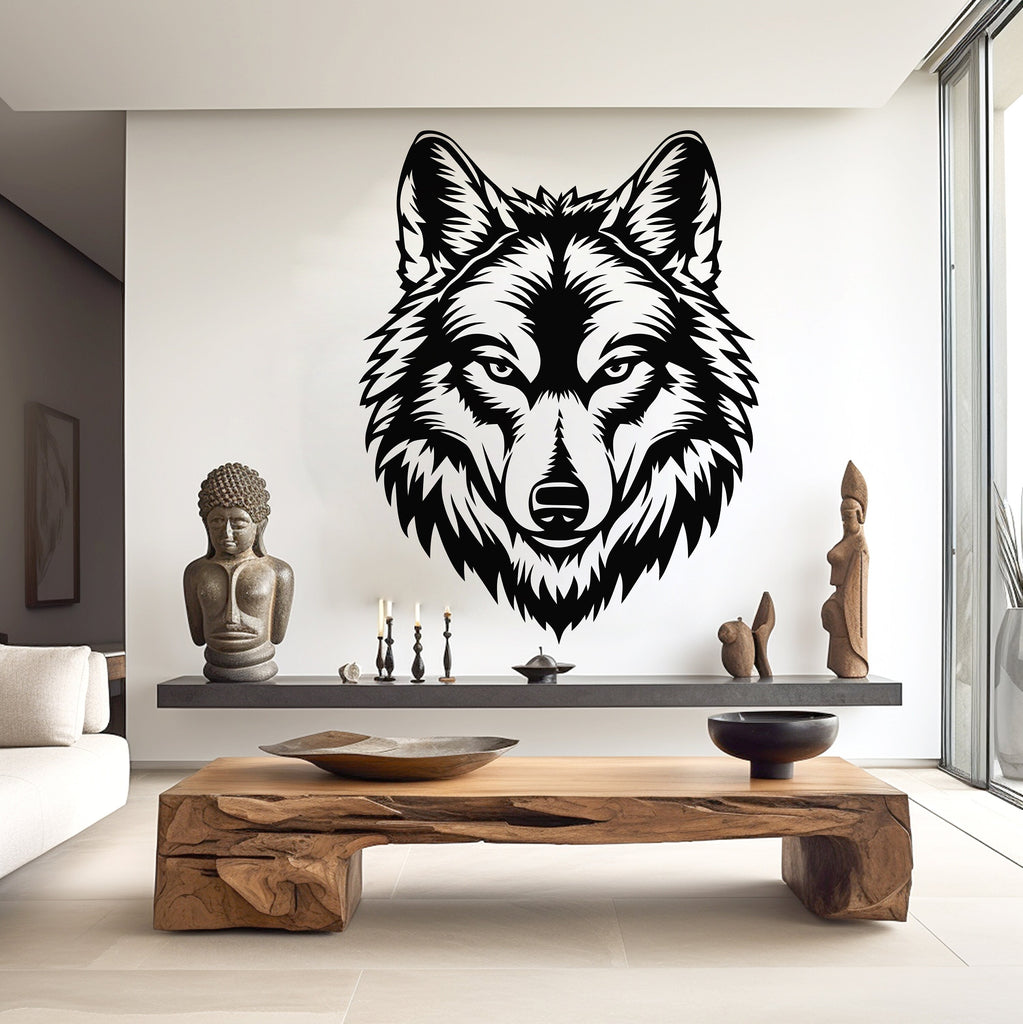Wolf Wall Decal, Wolf Wall Art, Wolf Room Wall Decor Wolf Room Wall Sticker Wolf Wall Decor Animals Stickers 295RS