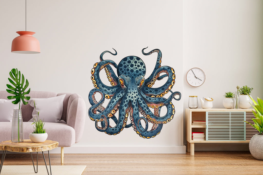 Octopus Wall Decor, Octopus Wall Decals, Tentacles Wall Art, Stickers Bedroom Octopus Car Wall Vinyl Tentacles Nursery Wall Decals Art 332RS