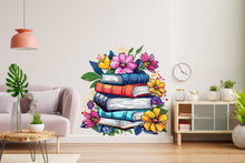 Load image into Gallery viewer, Library Floral Wall Art Decal, Library Wall Decal, Education Decals, Kids Room, Reading room, Nurseries, School, Kids Gifts, Dorm Room 334RS
