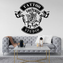 Load image into Gallery viewer, Tattoo Studio Wall Decal, You think We Ink Tattoo Wall Decal, Tattoo Wall Decor, Custom Decals Tattoo Ink Wall Art 308RS