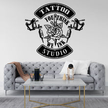Load image into Gallery viewer, Tattoo Studio Wall Decal, You think We Ink Tattoo Wall Decal, Tattoo Wall Decor, Custom Decals Tattoo Ink Wall Art 308RS