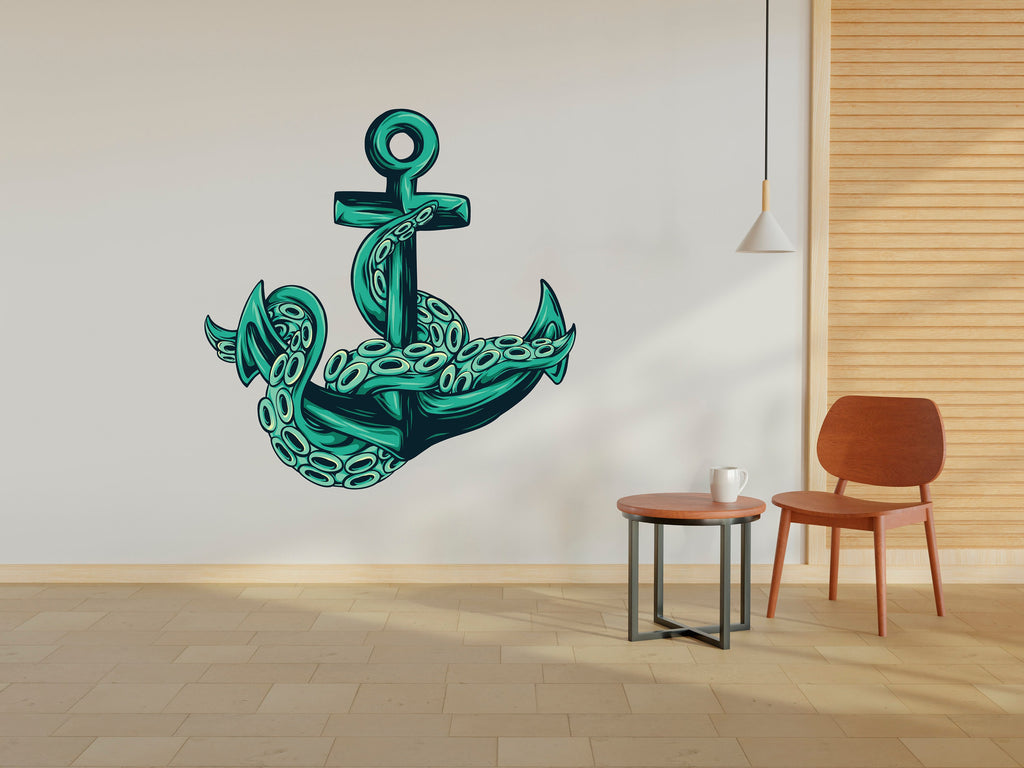 Octopus Anchor wall decal Skull Tentacles decal Car Stickers Van Custom Decal Art Stickers Skull Car Stickers Decal Car Decor 339RS