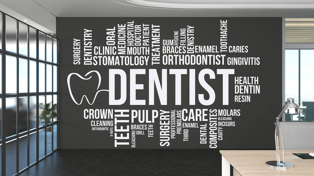 Dental Care Wall Decal Teeth Wall Decal Teeth Wall Sticker Dental Wall Decal Dental Wall Art Window Wall Sticker Dentist Office Decor 344RS