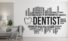 Load image into Gallery viewer, Dental Care Wall Decal Teeth Wall Decal Teeth Wall Sticker Dental Wall Decal Dental Wall Art Window Wall Sticker Dentist Office Decor 344RS