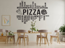 Load image into Gallery viewer, Pizza Wall Decal Restaurant Wall Decal Pizzeria Wall Sticker Wall Decal Pizza Wall Art Window Wall Sticker Pizza Decor 345RS
