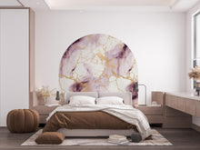 Load image into Gallery viewer, Marble Wall Decal, Bed Arch Sticker, Hedboard Wall Decal, Arch Wall Decal, Marble Wall Decal Sticker, Wall Decal, Super King Bed Arch 346RS