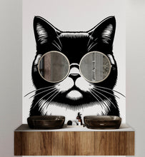 Load image into Gallery viewer, Cat wall decal Dog decor Cat kids Cat wall art Decal Cat Lover Animals Cat Wall Bathroom Wall Decals Stickers Vinyl 073DE