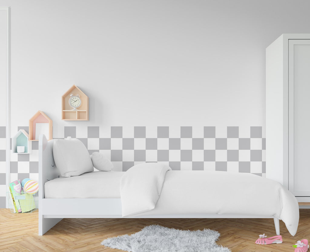 Scalloped Racing Stripes Wall Decal, Scallop Decals, Racing Flag Wall Decor Decal, Nursery, racing nursery Wall, Boys room decal 356RS