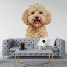Load image into Gallery viewer, Goldendoodle wall decal Dog Mom decor Dog kids Dog wall art Decal Dog Lover Animals Goldendoodle Wall Bathroom Wall Decals Stickers 059DE