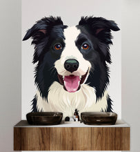 Load image into Gallery viewer, Border Collie wall decal Dog Mom decor Dog kids Dog wall art Decal Dog Lover Animals Border Collie Wall Bathroom Wall Decals Stickers 061DE
