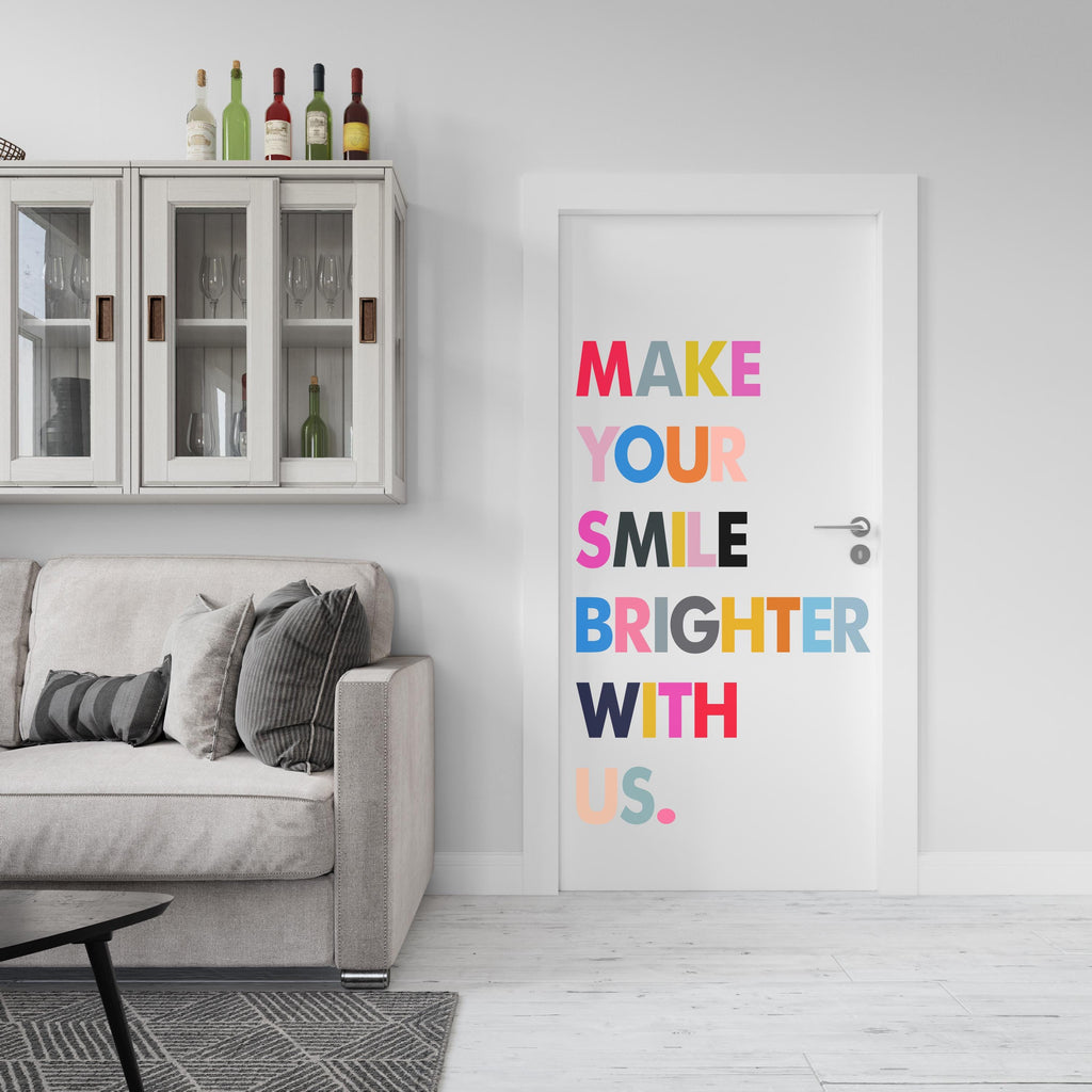 Dental wall decor Smile Dental Stickers Dental Clinic Wall Decal Door Wall Sticker Dental Clinic Wall Décor Tooth wall decal Art 360RS