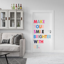 Load image into Gallery viewer, Dental wall decor Smile Dental Stickers Dental Clinic Wall Decal Door Wall Sticker Dental Clinic Wall Décor Tooth wall decal Art 360RS