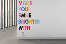 Load image into Gallery viewer, Dental wall decor Smile Dental Stickers Dental Clinic Wall Decal Door Wall Sticker Dental Clinic Wall Décor Tooth wall decal Art 360RS