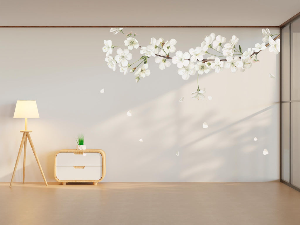 Flower Blossom Wall Decal, Flower Sticker, Flower Wall Decal, Flower Wall Decal, Flower Wall Decal Sticker, Flower wall vinyl 369RS
