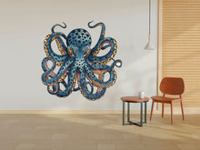 Load image into Gallery viewer, Octopus Wall Decor, Octopus Wall Decals, Tentacles Wall Art, Stickers Bedroom Octopus Car Wall Vinyl Tentacles Nursery Wall Decals Art 332RS