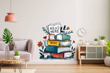 Load image into Gallery viewer, Library Floral Wall Art Decal, Library Wall Decal, Education Decals, Kids Room, Reading room, Nurseries, School, Kids Gifts, Dorm Room 333RS