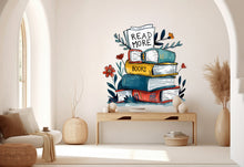 Load image into Gallery viewer, Library Floral Wall Art Decal, Library Wall Decal, Education Decals, Kids Room, Reading room, Nurseries, School, Kids Gifts, Dorm Room 333RS