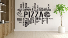 Load image into Gallery viewer, Pizza Wall Decal Restaurant Wall Decal Pizzeria Wall Sticker Wall Decal Pizza Wall Art Window Wall Sticker Pizza Decor 345RS