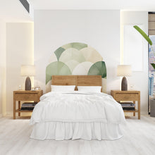 Load image into Gallery viewer, Arch Watercolor Wall Decal, Bed Arch Sticker, Hedboard Wall Decal, Arch Wall Decal, Marble Wall Decal Sticker, Super King Bed Arch 354RS