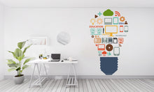 Load image into Gallery viewer, Technology Vinyl Wall Art Decal, Circuit Board Wall Decal, Office Wall Decor, Business Software Wall Sticker, Computer It Decor Office 380RS