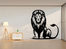 Load image into Gallery viewer, Lion wall decals, Lion Wall Sticker, Lion wall art, Animals wall vinyl Wild Lion Vinyl Sticker Decor Nursery Wild Pet Murals 382RS