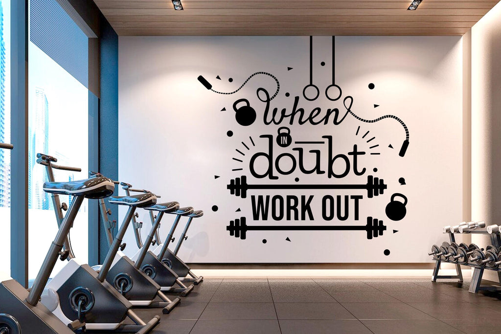 Fitness Vinyl Gym Wall Decal, Inspirational Words, Home Gym Decal, Fitness Collage, Gym Wall Art Gym Decor Gym Wall Decor Motivational 365RS