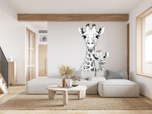Load image into Gallery viewer, Giraffe Wall Decal Giraffe Wall art Animal Wall decor Animals decal Wall Safari Funny stickers House Decor Living room Wall Decals 367RS