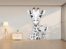 Load image into Gallery viewer, Giraffe Wall Decal Giraffe Wall art Animal Wall decor Animals decal Wall Safari Funny stickers House Decor Living room Wall Decals 367RS