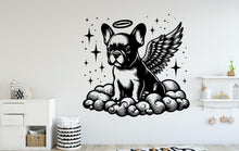 Load image into Gallery viewer, French Bulldog Memorial Dog wall decal Angel Wings decor Dog Lover Dog wall art Decal Dog Lover Animals Dog Wall Bathroom Stickers 078DE