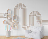 Rainbow stripe Wall Decal Stripe Vinyl Sticker Nursery Wall Decor Kids Playroom Boys Room Wall Art Stripe Bedroom Mural Sticker 374RS