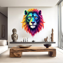 Load image into Gallery viewer, Lion Wall Decal, Lion Watercolor Wall Art, Lion Room Wall Decor Lion Room Wall Sticker Lion Wall Decor Animals Safari Stickers 399RS