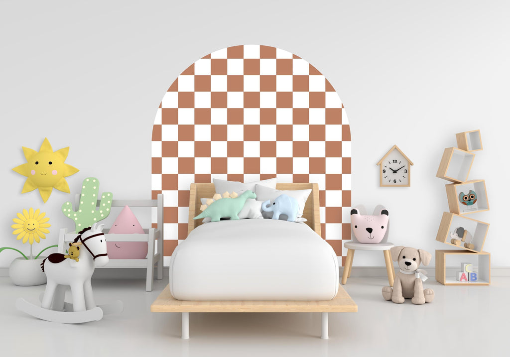 Racing flag Wall Decal, Bed Arch Sticker, Hedboard Wall Decal, Arch Wall Decal, Racing Wall Decal Sticker, Nursery Super King Bed Arch 376RS