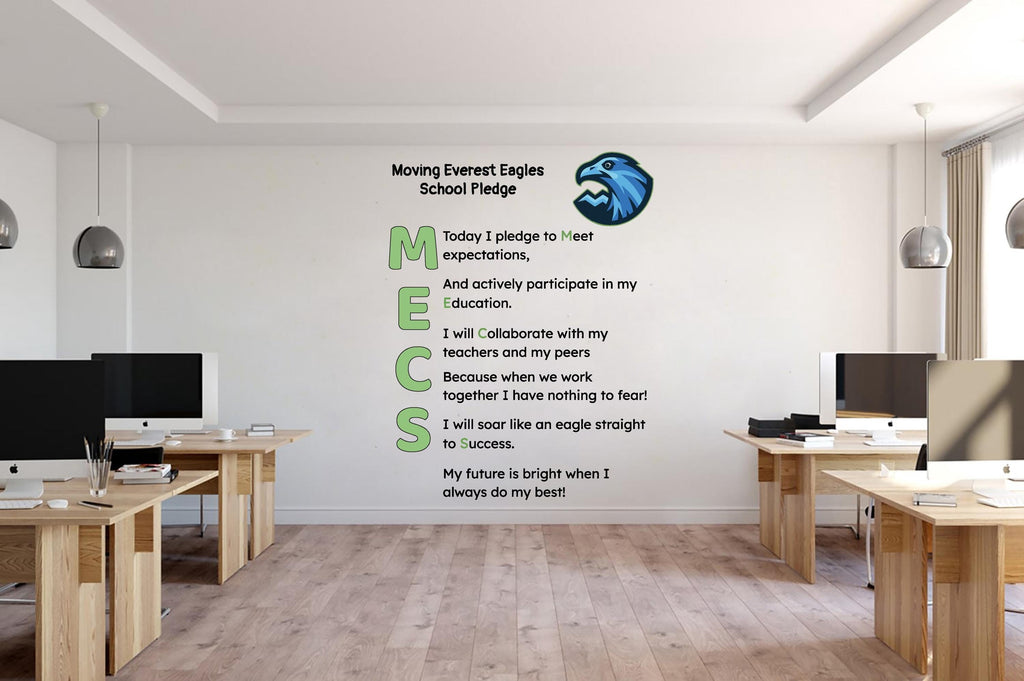 Seven Habits Tree Wall Art Decal, Library Wall Decal, Education Decals, Kids Room, Reading room, Nurseries, School, Kids Gifts, Room 379RS