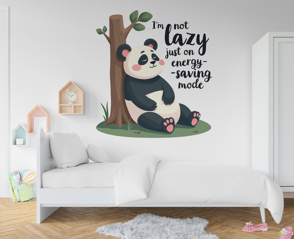 Panda Wall Decal, Panda Head Wall Art, Panda Room Wall Decor Panda Room Wall Sticker Panda Wall Decor Animals Stickers Panda Lover 409RS