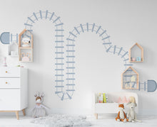 Load image into Gallery viewer, Train Tracks Wall Decal Railroad Vinyl Sticker Track Train Wall Decor Kids Playroom Boys Room Wall Art Bedroom Mural Sticker 415RS