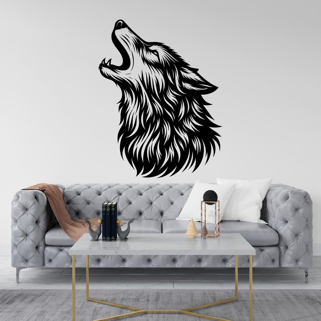 Wolf Wall Decal, Wolf Wall Art, Wolf Room Wall Decor Wolf Room Wall Sticker Wolf Wall Decor Animals Stickers 418RS