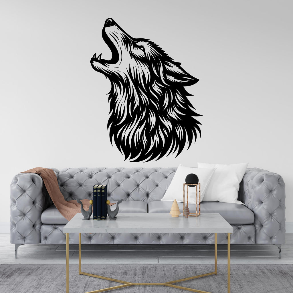Wolf Wall Decal, Wolf Wall Art, Wolf Room Wall Decor Wolf Room Wall Sticker Wolf Wall Decor Animals Stickers 418RS