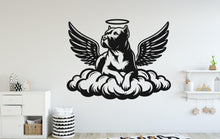 Load image into Gallery viewer, Pitbull Memorial Dog wall decal Angel Wings decor Dog Lover Dog wall art Decal Dog Lover Animals Dog Wall Bathroom Stickers Vinyl 075DE